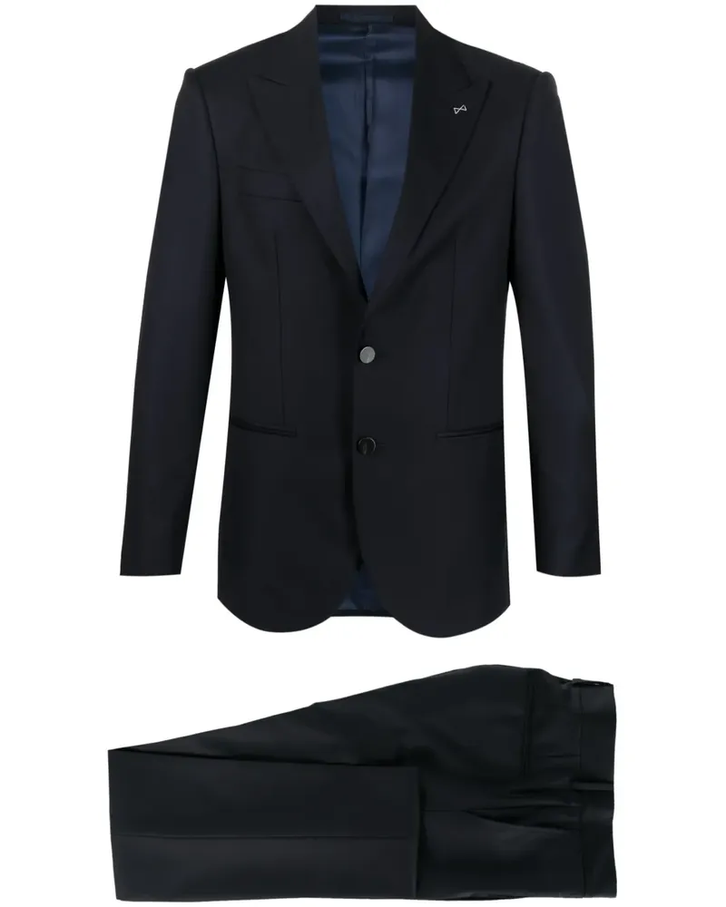 D4.0 Einreihiger Anzug - Blau Blau
