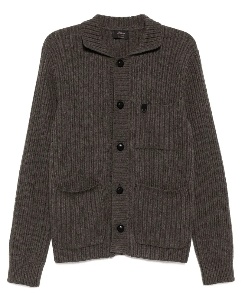 Brioni Klassischer Cardigan - Grau Grau