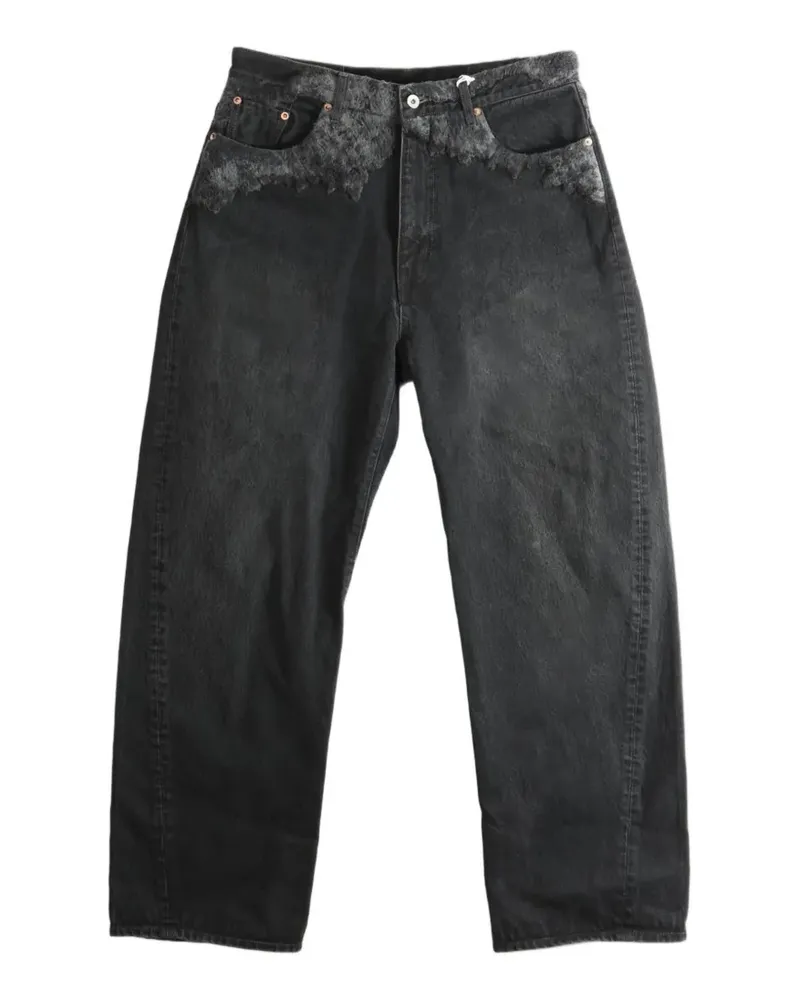 Doublet straight-leg jeans - Schwarz Schwarz