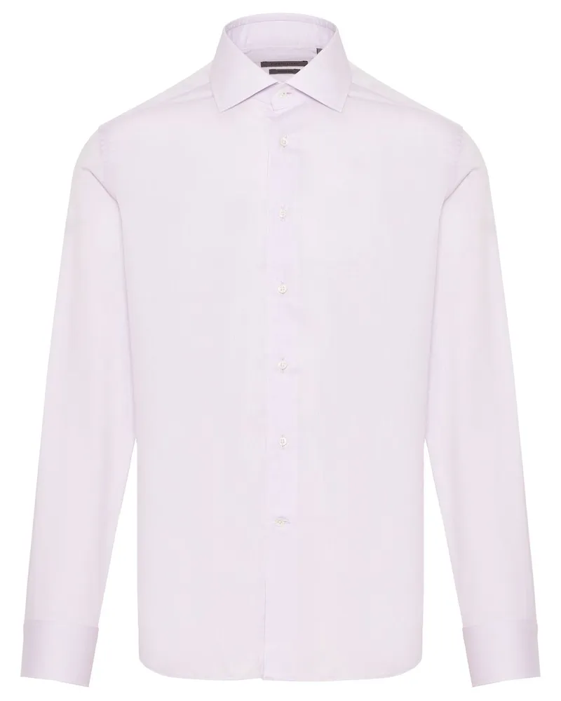 Corneliani Hemd aus Popeline - Rosa Rosa