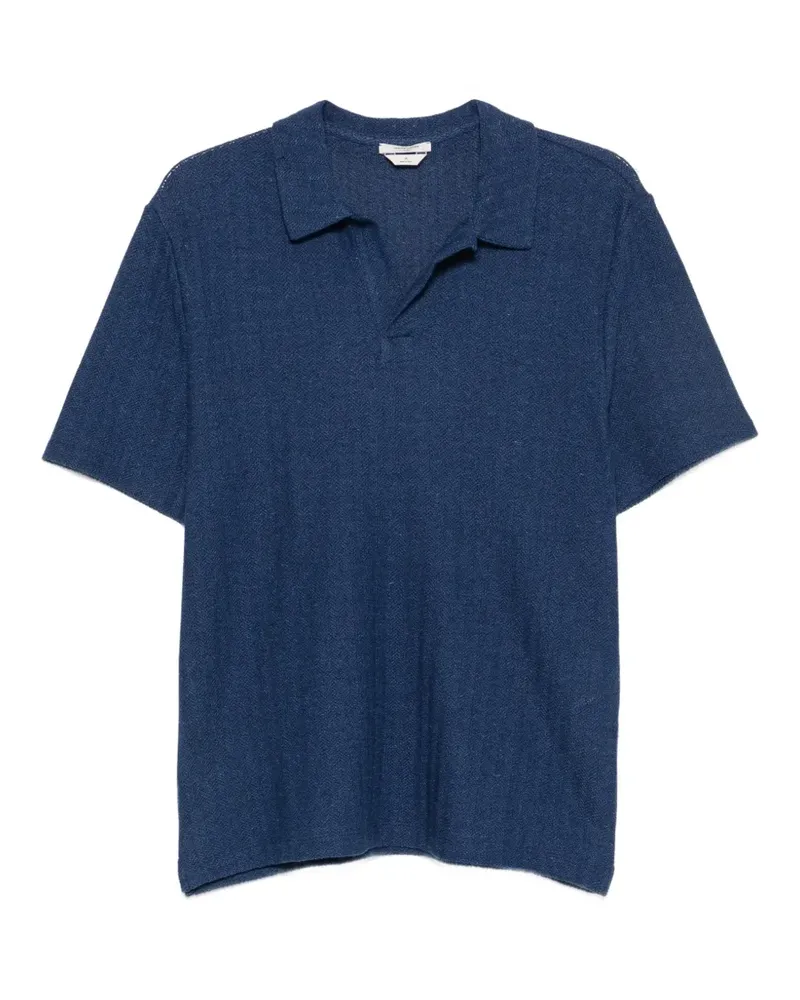 Jacob Cohën chevron-knit short-sleeve T-shirt - Blau Blau