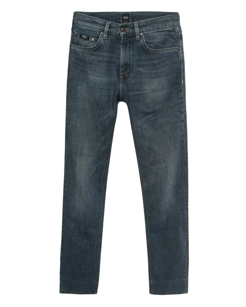 HUGO BOSS Jeans mit Tragefalten - Blau Blau