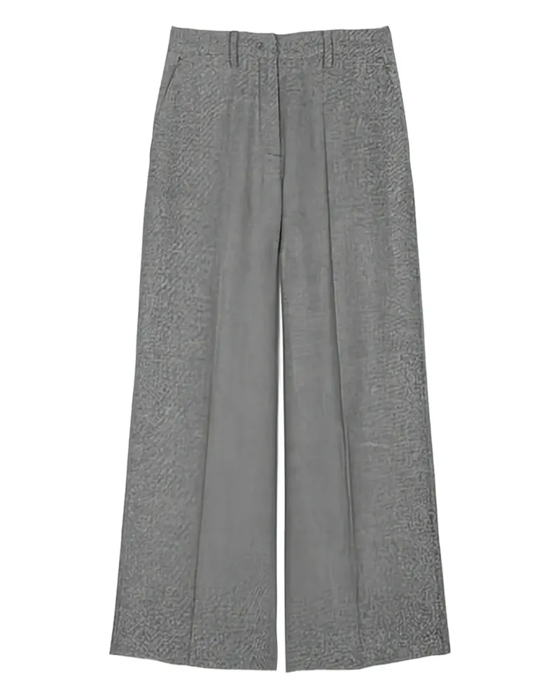Marc O'Polo Wide-Leg-Hose mit Bundfalten - Grau Grau