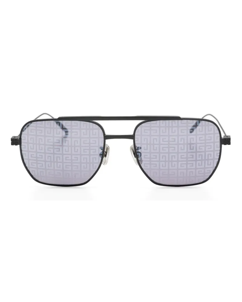 Givenchy Eckige Sonnenbrille mit 4G - Schwarz Schwarz