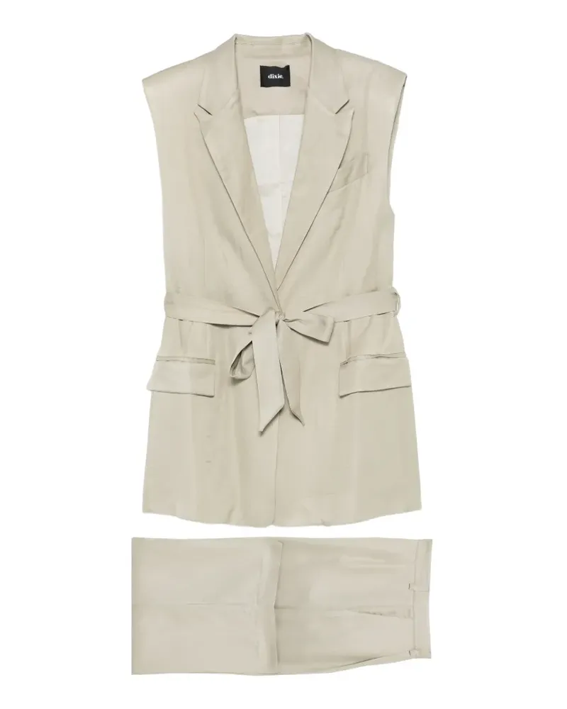 Dixie belted sleeveless suit - Grün Grün