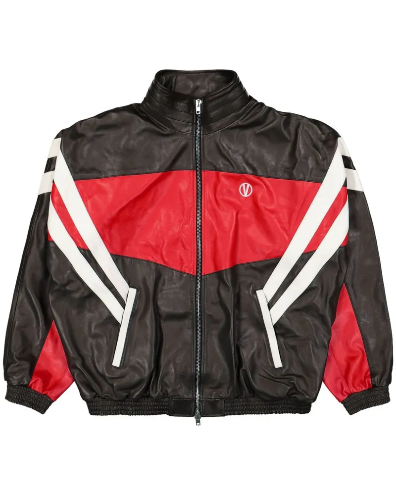 VETEMENTS Sportjacke mit Logo-Print - Schwarz Schwarz