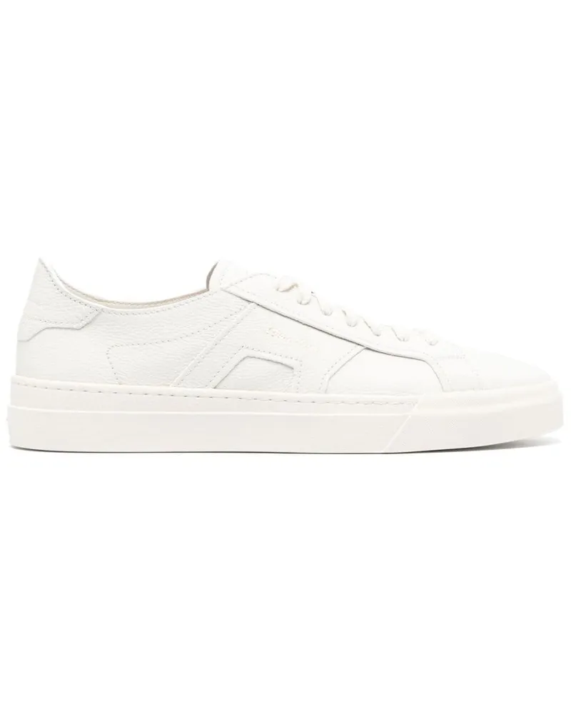 Santoni Sneakers mit Logo-Print - Weiß Weiß