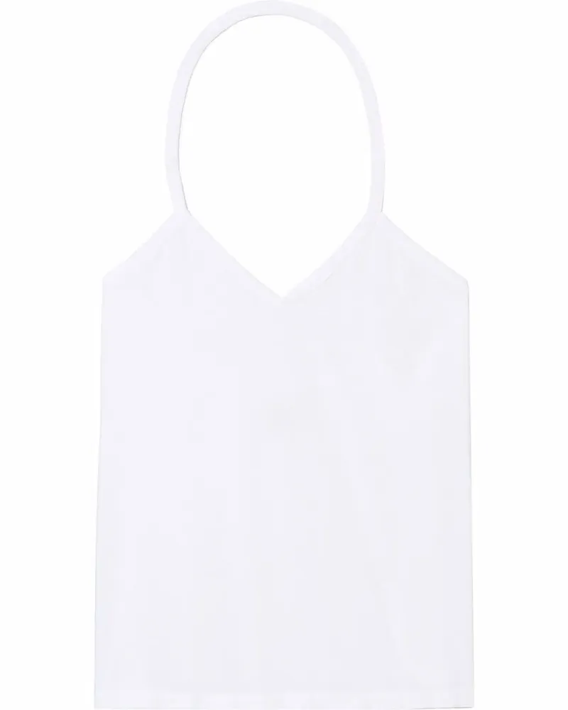 KHAITE Misty Neckholder-Top - Weiß Weiß