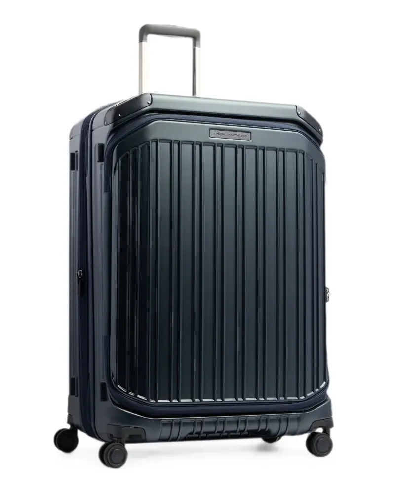 Piquadro large expandable four-wheel suitcase - Blau Blau