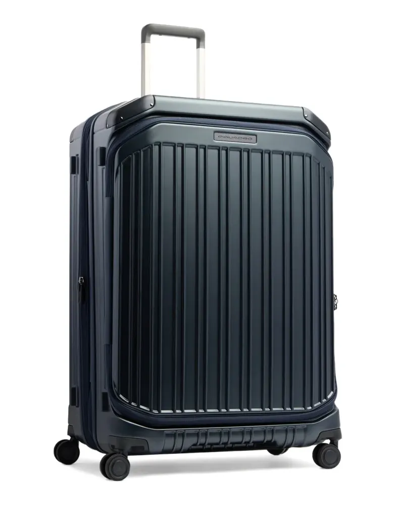 Piquadro large expandable four-wheel suitcase - Blau Blau