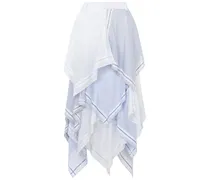 Asymmetrischer Maxirock - Weiß