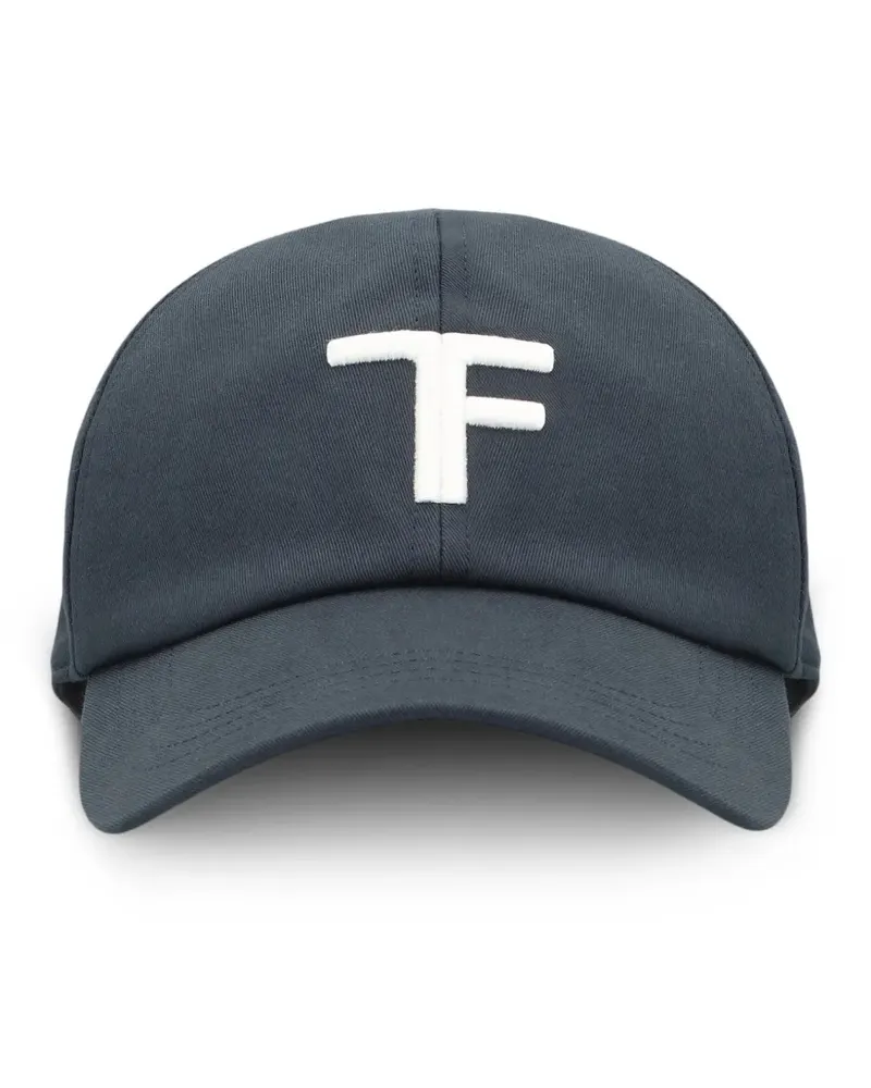 Tom Ford Baseballkappe mit Logo-Stickerei - Blau Blau