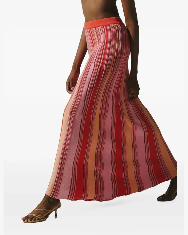 Baobab Collection Carlotta Maxirock aus geripptem Strick - Rosa Rosa