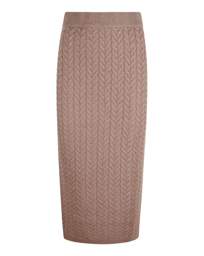 Max Mara Gestrickter Minirock - Braun Braun