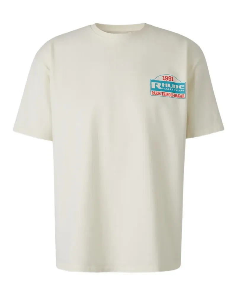 RHUDE Tripoli Rally Team T-shirt - Nude Nude