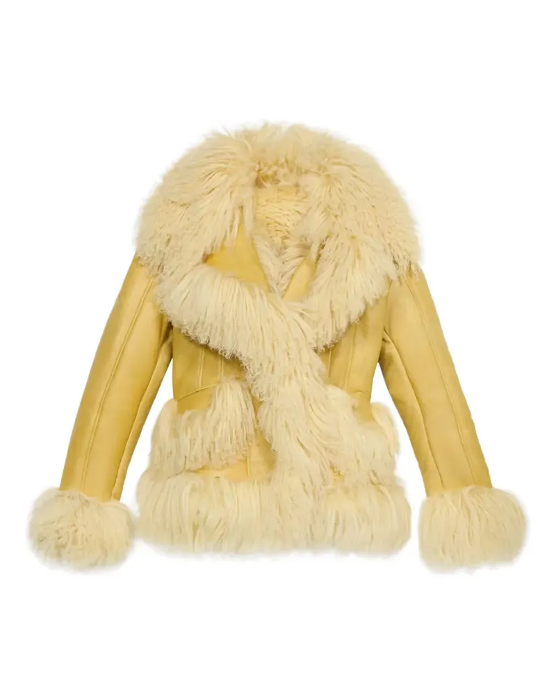 Blumarine Jacke mit Druckknöpfen - Gelb Gelb