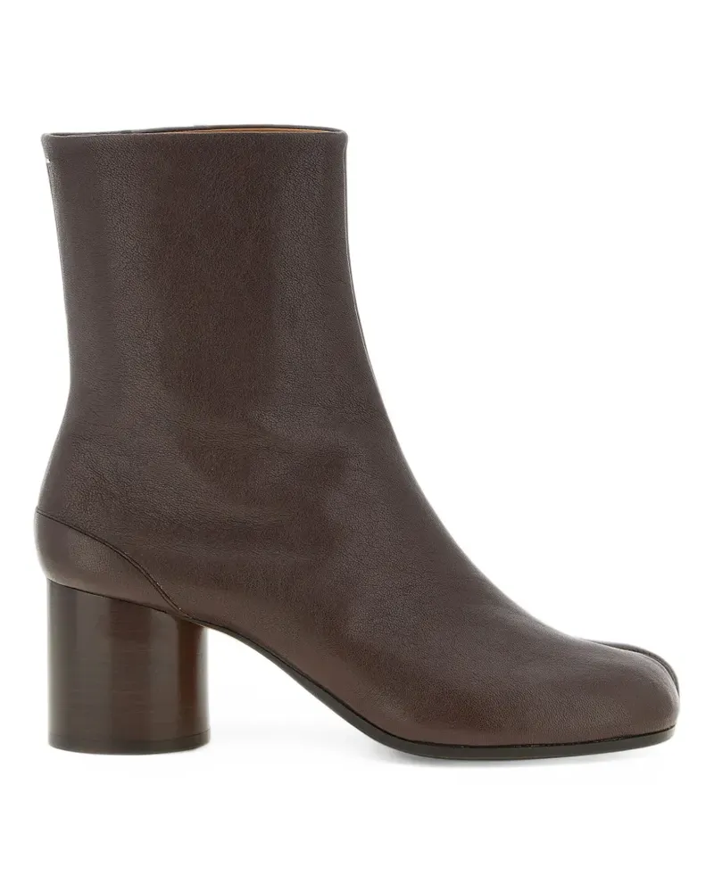 Maison Margiela Tabi leather ankle boots - Braun Braun