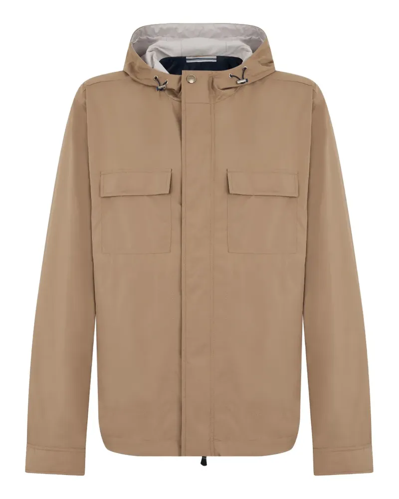 Fedeli hooded flap-pocket jacket - Nude Nude