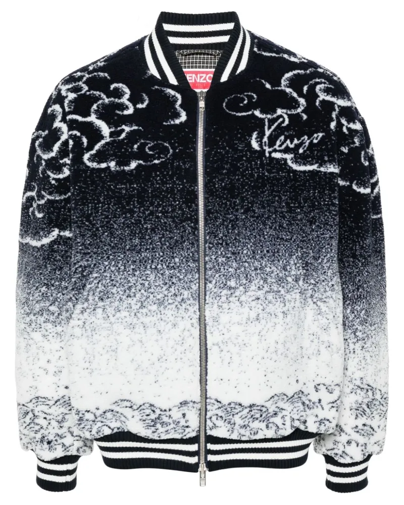 Kenzo Cloud Tiger Bomberjacke Blau