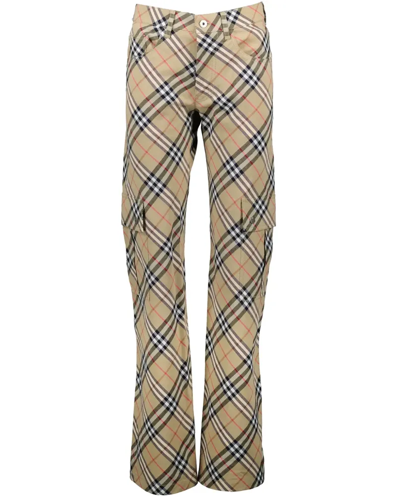 Burberry Karierte Hose - Nude Nude