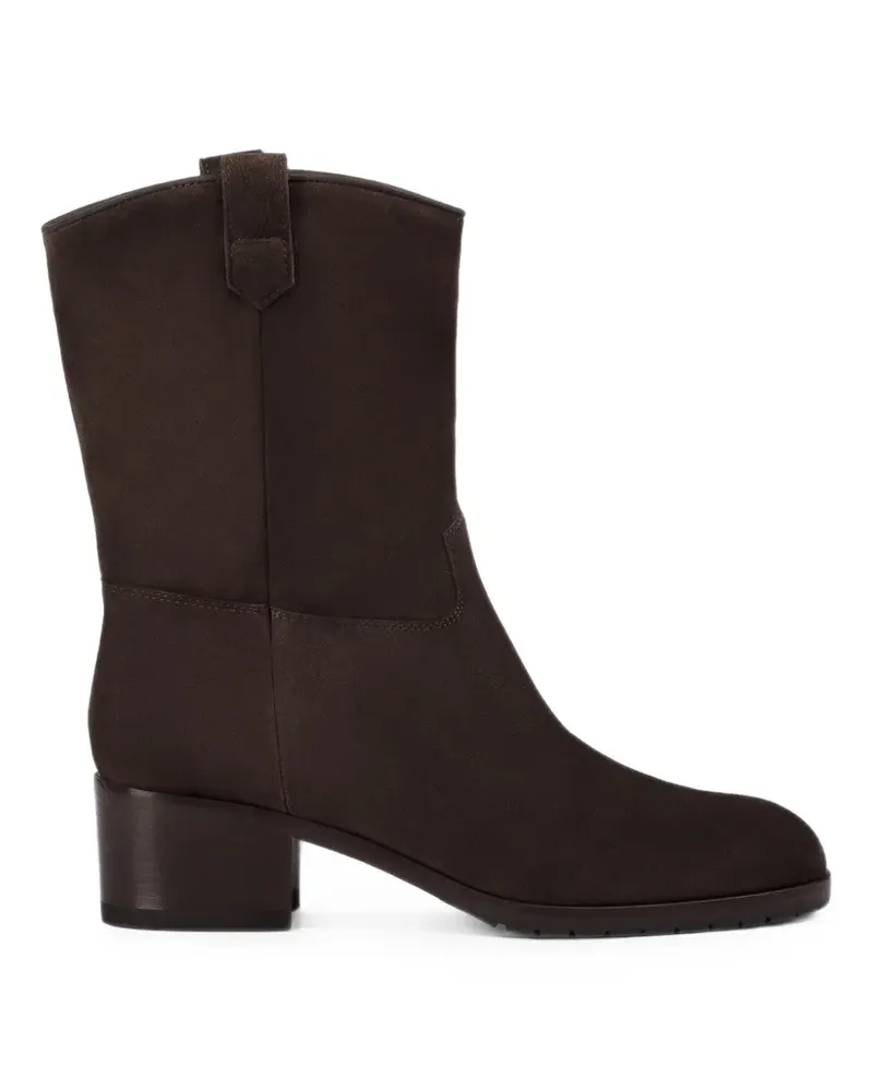 Doucal´s Wildlederstiefel mit Blockabsatz - Braun Braun