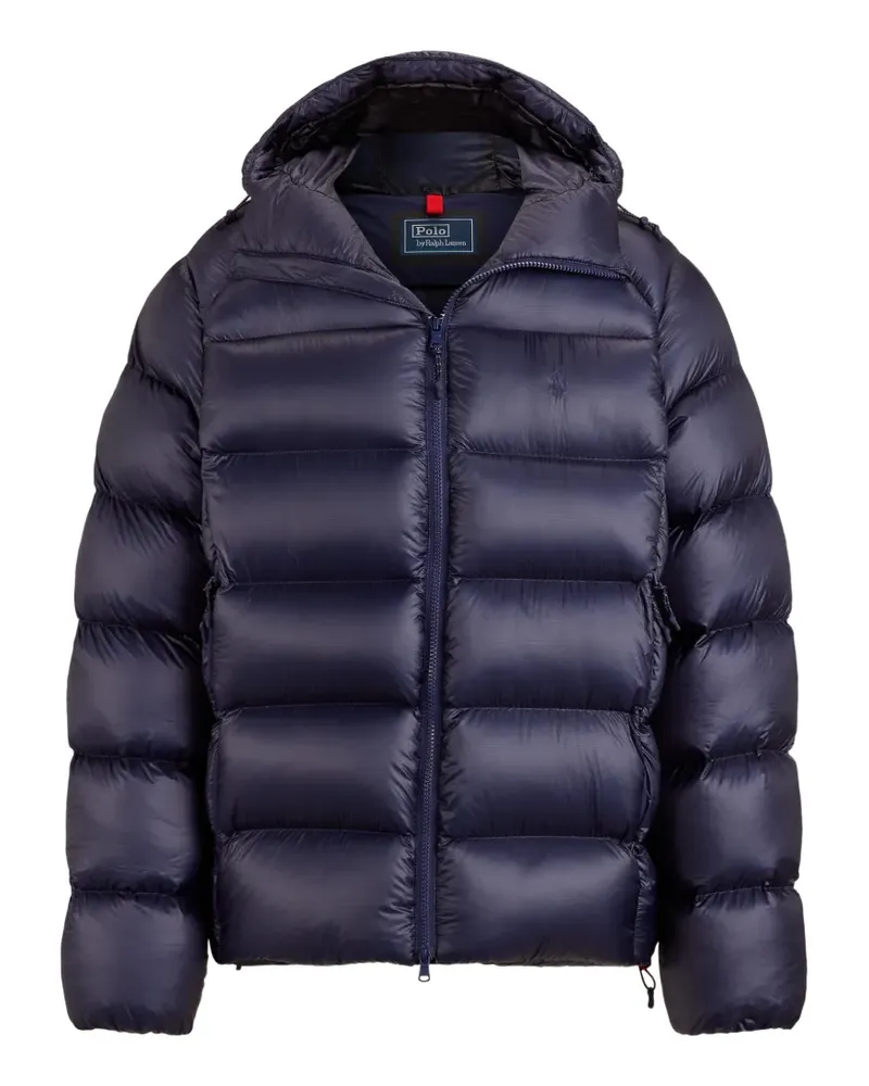 Ralph Lauren Gefütterte Kapuzenjacke mit Reißverschluss - Blau Blau