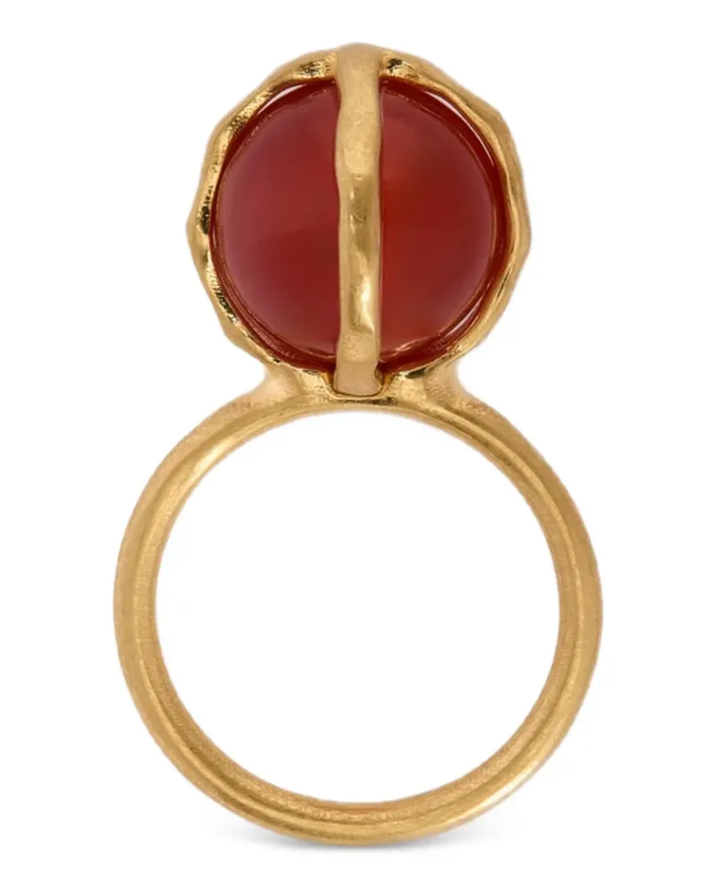 Jil Sander Ring mit Achat - Gold Gold