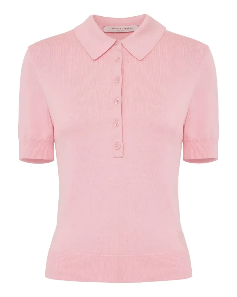 Carolina Herrera New York Gestricktes Poloshirt - Rosa Rosa