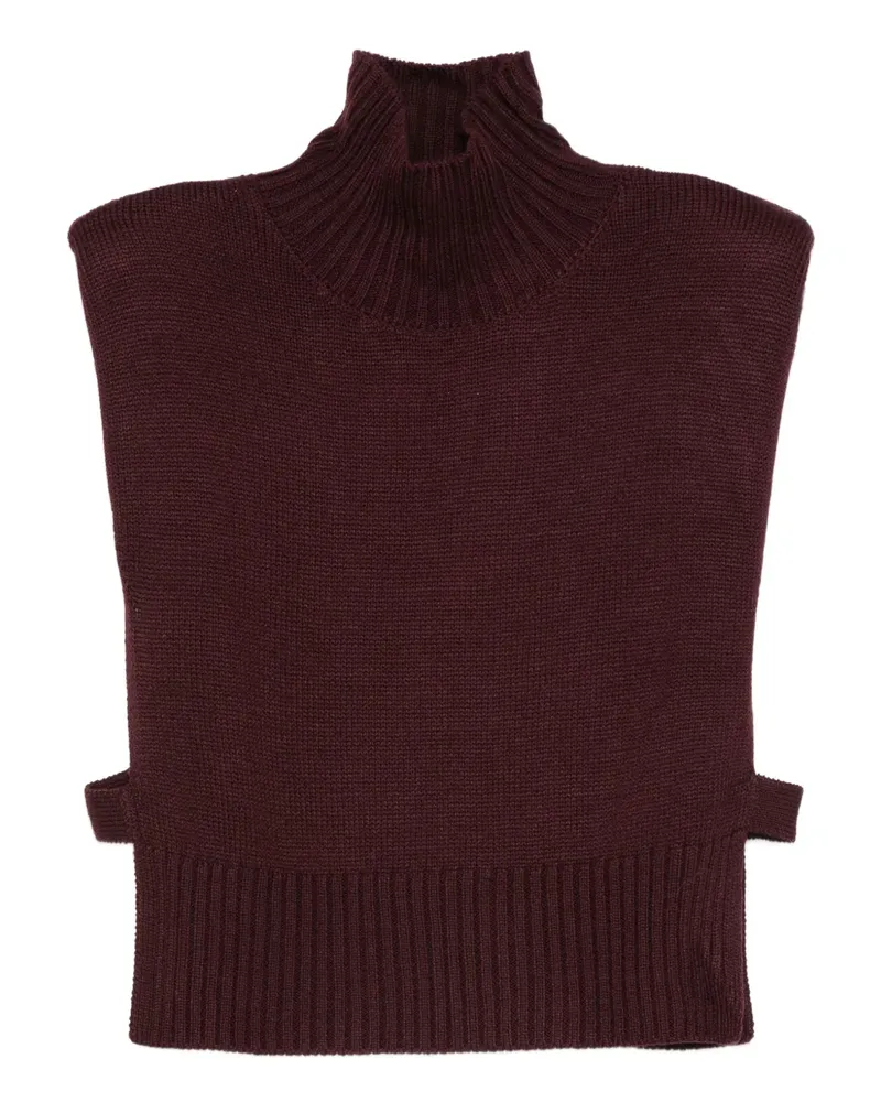 Patrizia Pepe Pullover mit Stehkragen - Rot Rot