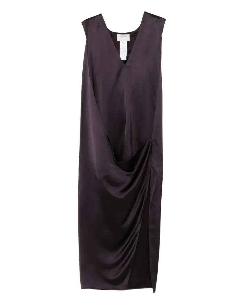 SPORTMAX Drapiertes Kleid mit V-Ausschnitt - Violett Violett