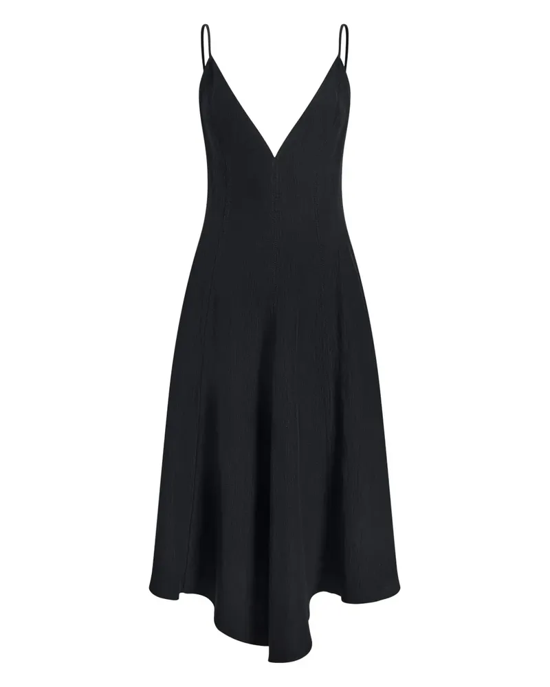Proenza Schouler Elaine Midikleid - Schwarz Schwarz