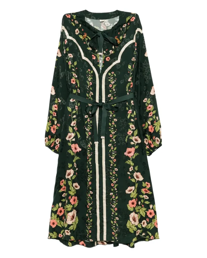 AGUA BENDITA Zircon Mosquetero Kleid - Grün Grün