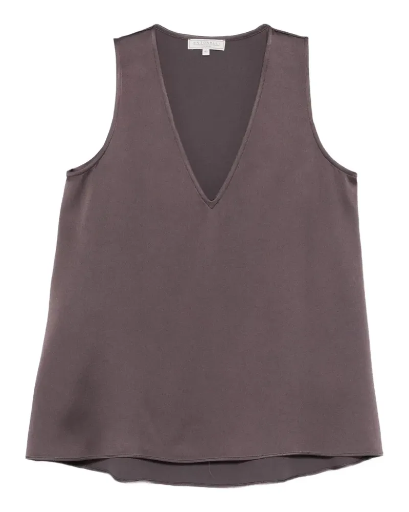 Antonelli Firenze V-neck top - Grau Grau