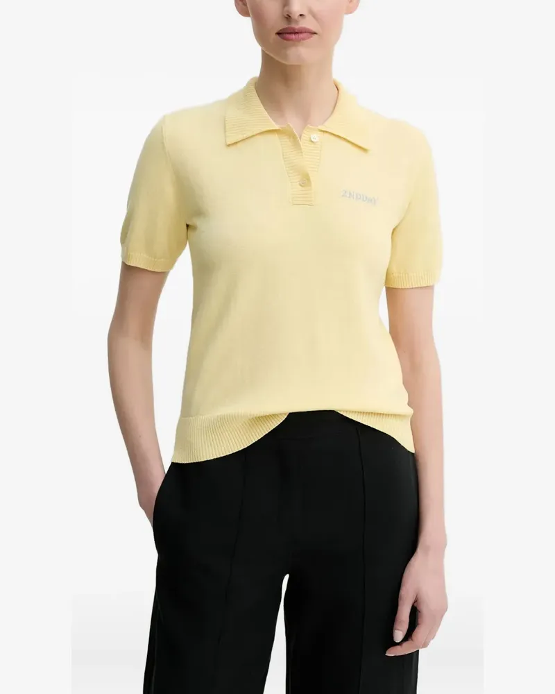 Day Birger et Mikkelsen Poloshirt mit Intarsien-Logo - Gelb Gelb
