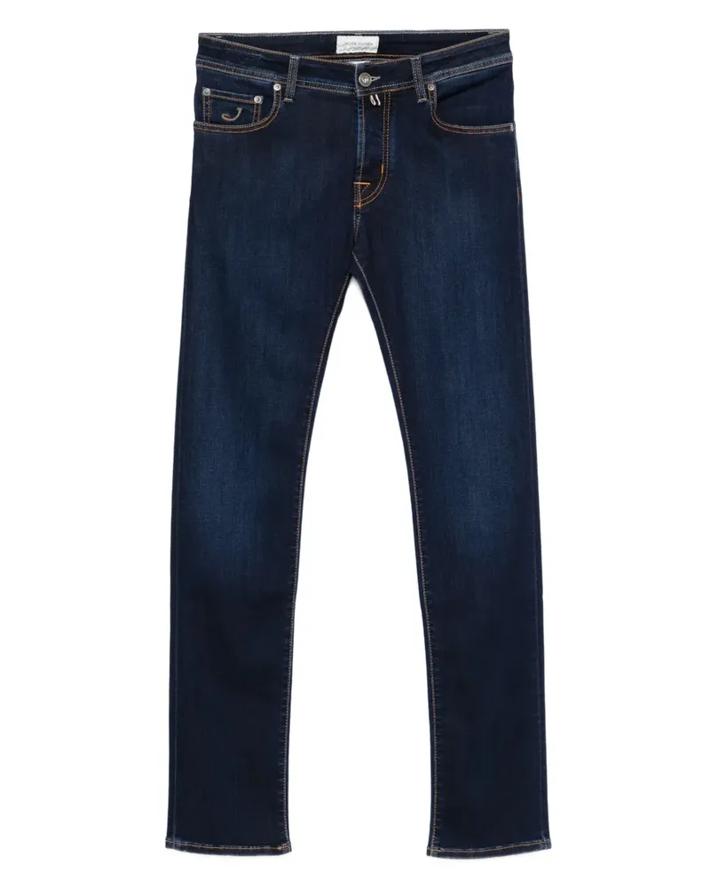 Jacob Cohën Nick Jeans mit Kontrastnähten - Blau Blau