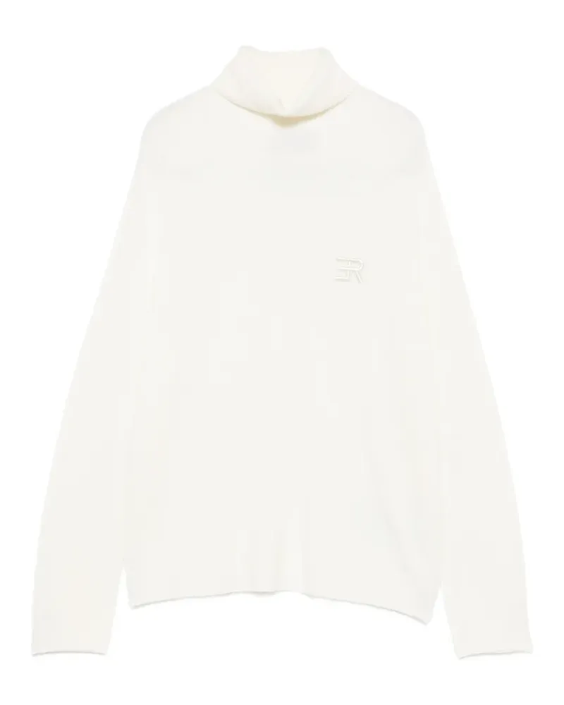 Ermanno Scervino Rollkragenpullover mit Logo-Stickerei - Nude Nude