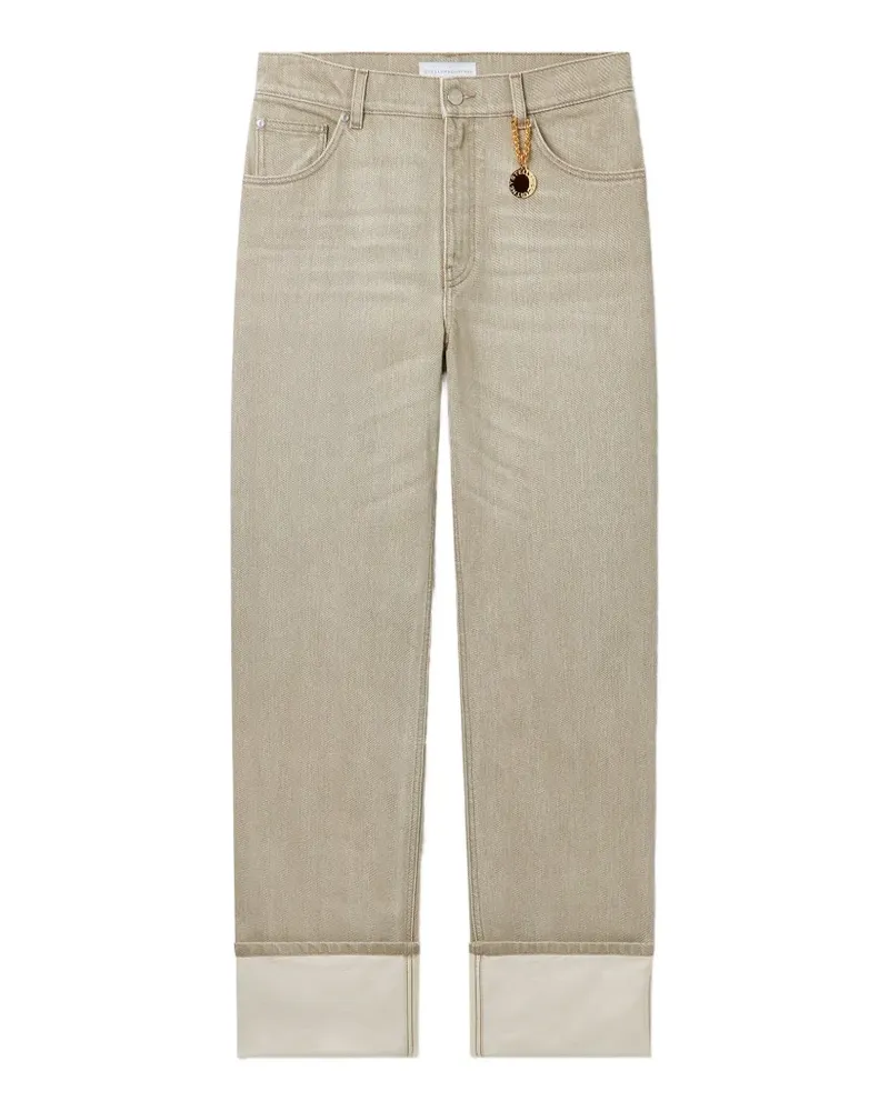 Stella McCartney Jeans mit Umschlag - Nude Nude