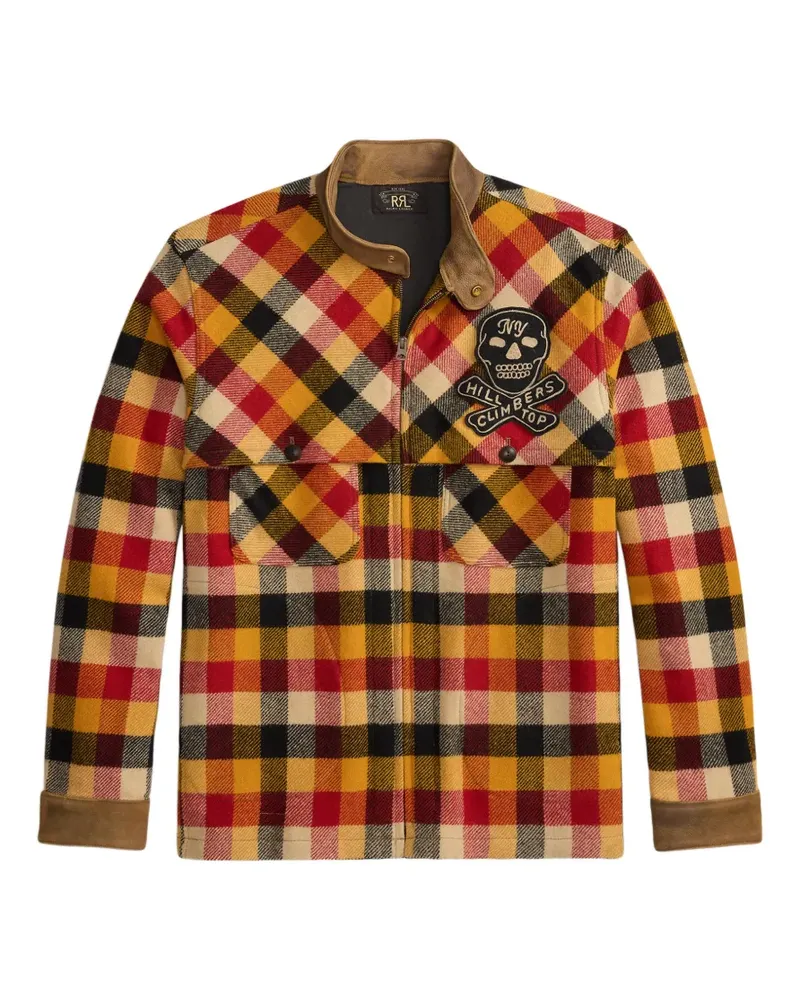 Ralph Lauren Karierte Hemdjacke mit Katzen-Patch - Gelb Gelb