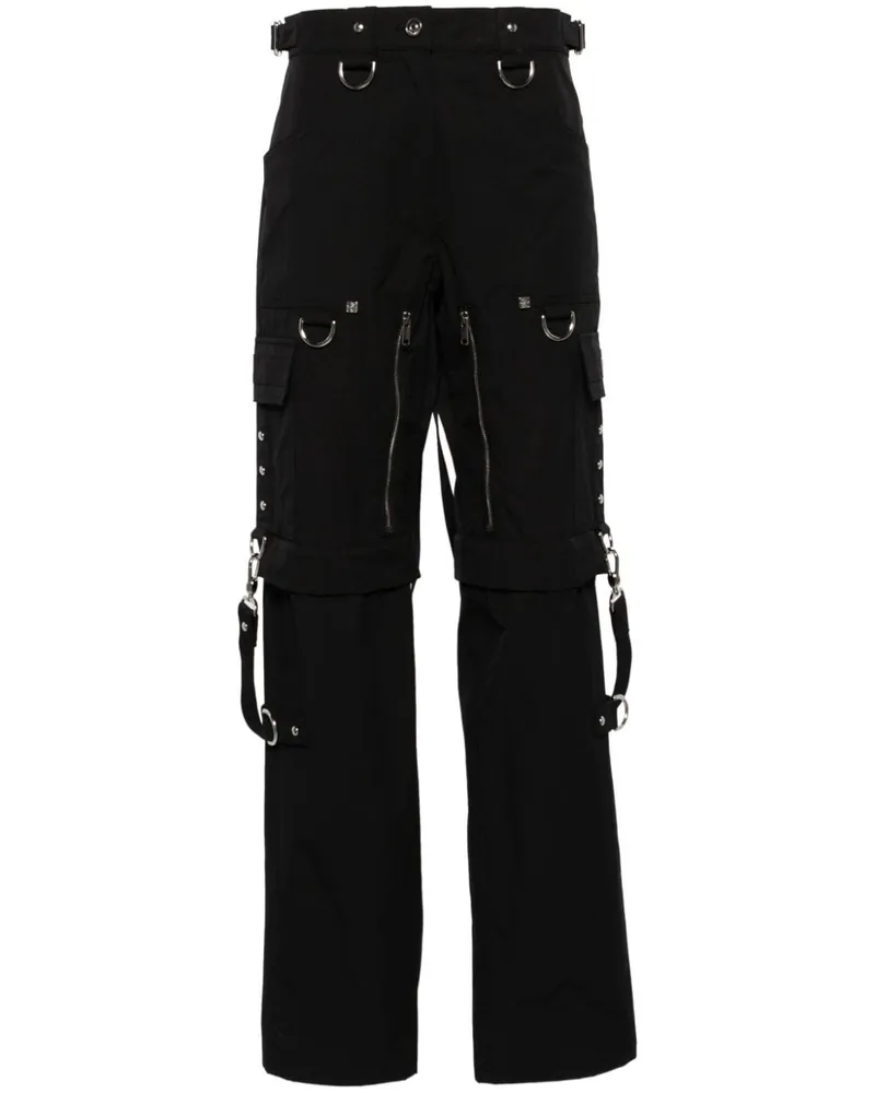 Givenchy Cargohose mit hohem Bund - Schwarz Schwarz