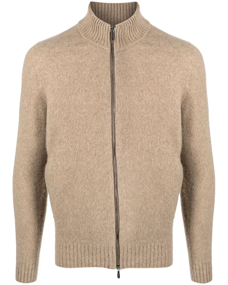 Drumohr  Pullover mit Reißverschluss - Braun Braun