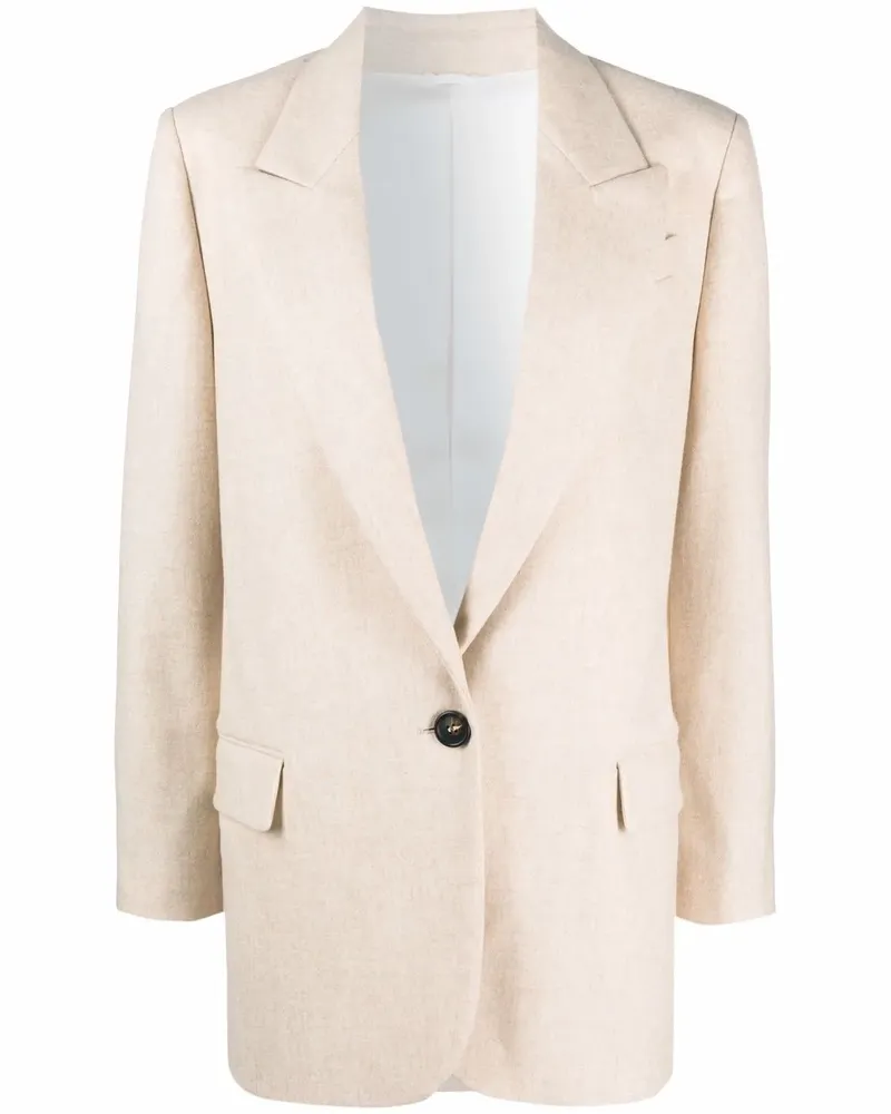 Brunello Cucinelli Blazer mit steigendem Revers - Nude Nude