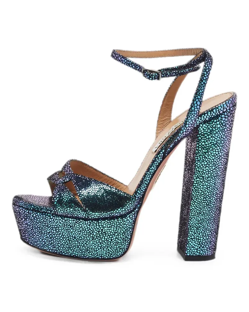 Aquazzura Sinner Plateau-Sandalen - Blau Blau