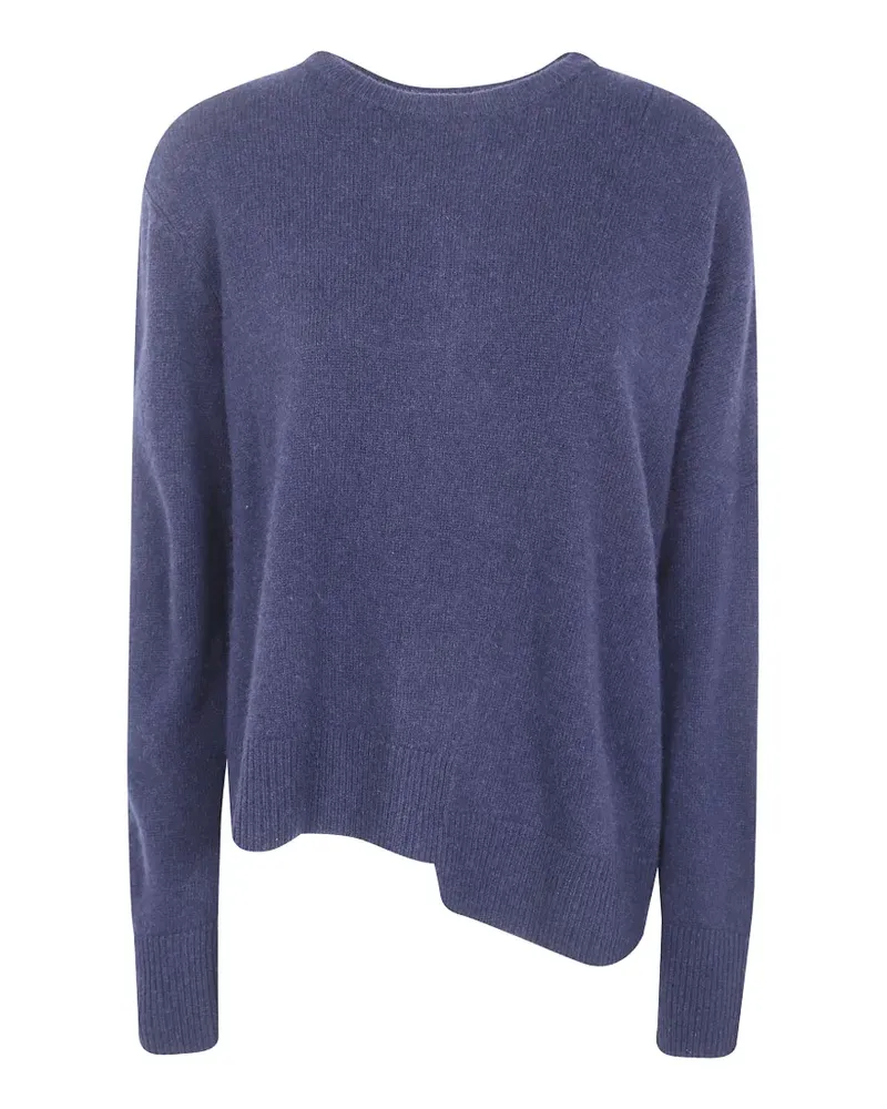 Liviana Conti Annette asymmetric-hem cashmere sweater - Blau Blau