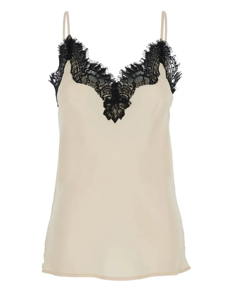 Gold Hawk Clothing Camie lace-trim top - Nude Nude