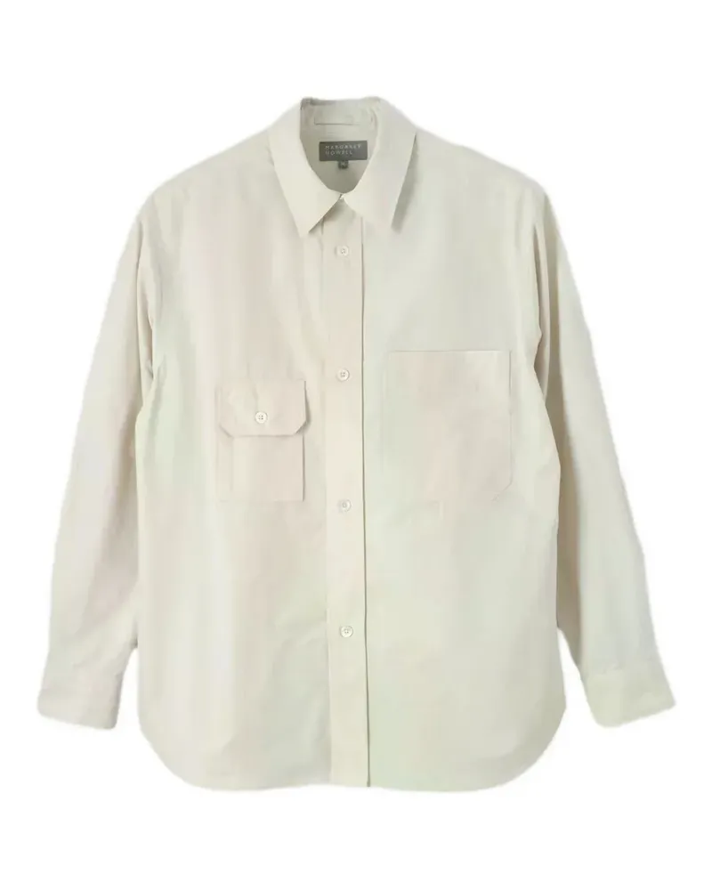 Margaret Howell Odd Pocket button-up shirt - Nude Nude