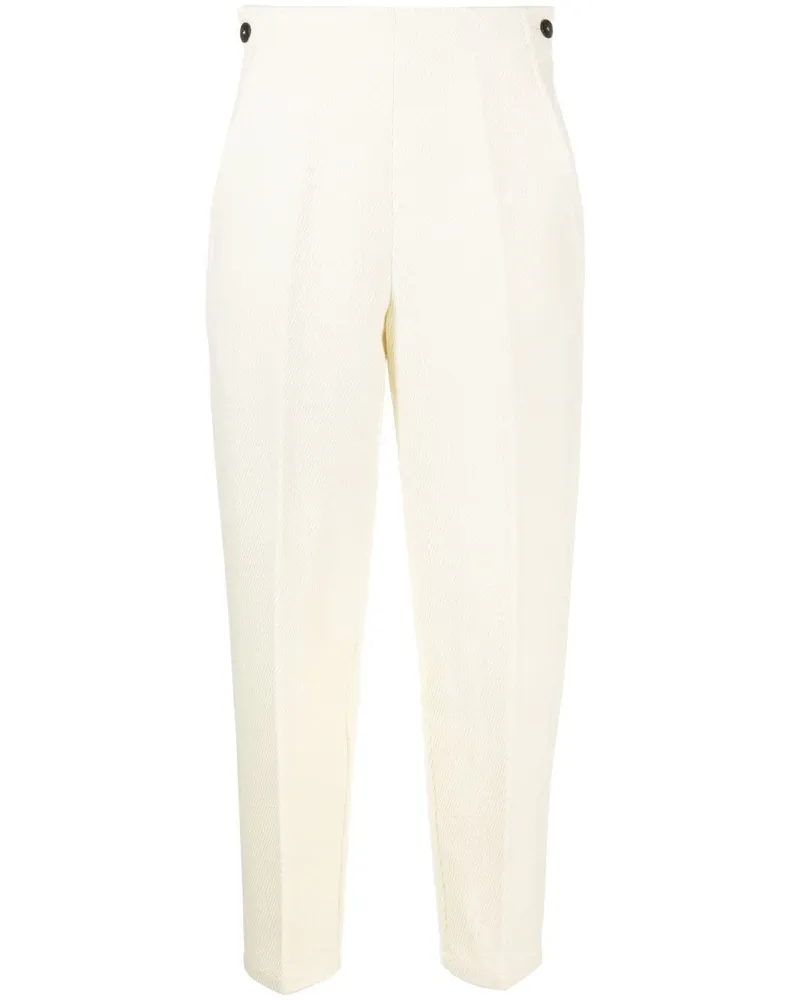 forte_forte Gestrickte Cropped-Hose - Nude Nude