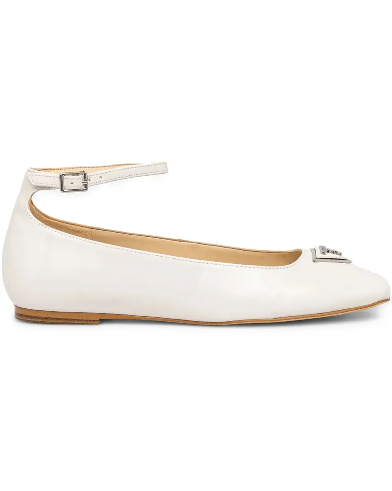 Guess Ballerinas mit Logo-Schild - Nude Nude