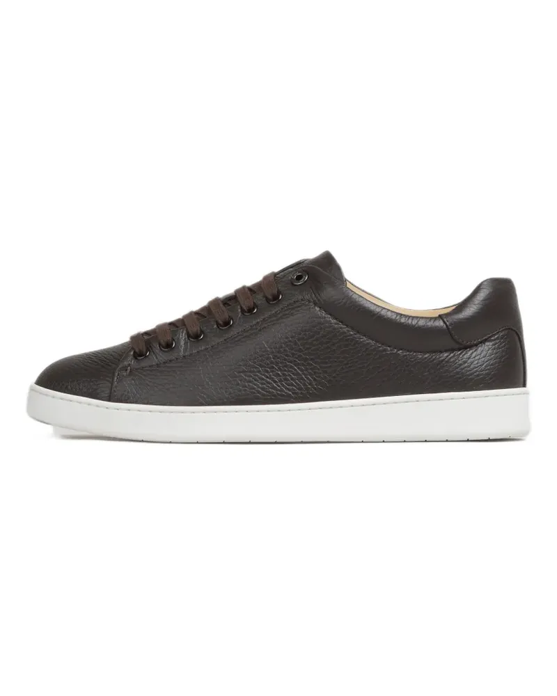 Brioni Sneakers aus Hirschleder - Braun Braun