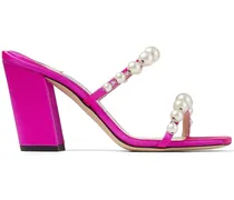 Amara Satin Sandalen 85mm - Rosa