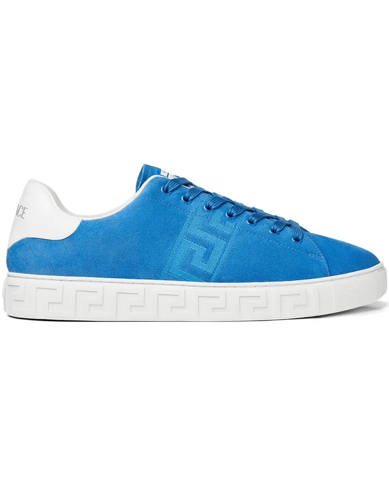 Versace Greca Sneakers aus Wildleder - Blau Blau